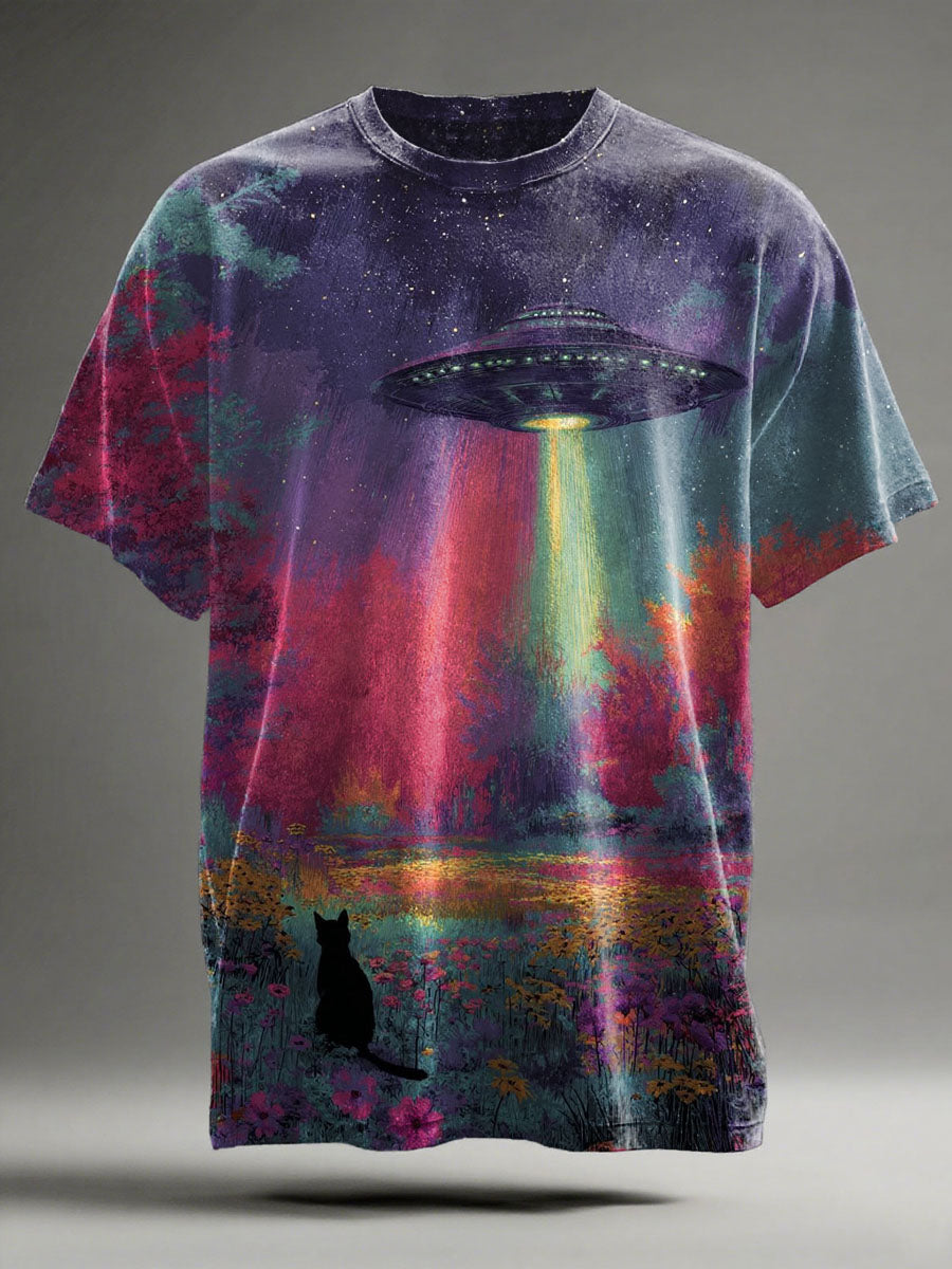 Printed Vintage Fashion Loose Short Sleeve T-Shirt