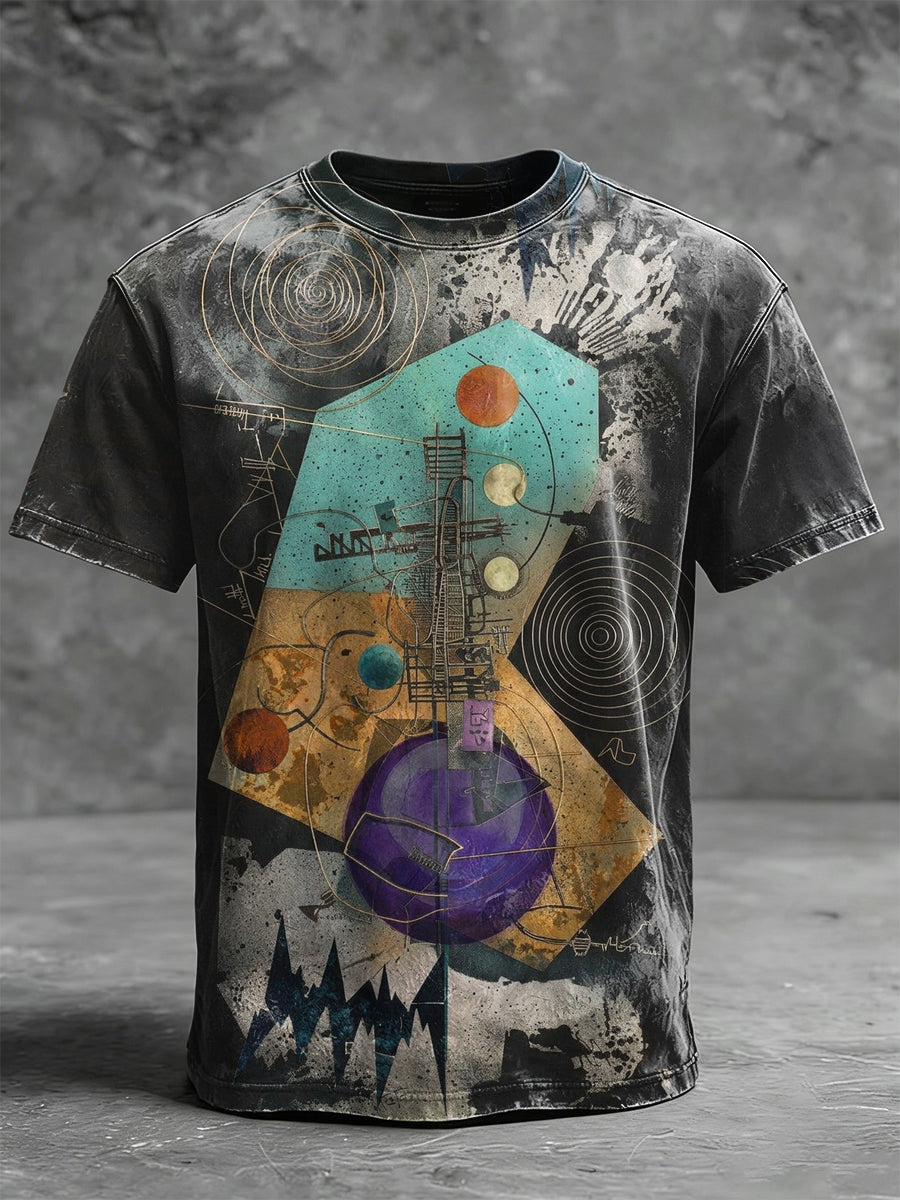 Abstract Art Print Casual Short-Sleeve T-Shirt