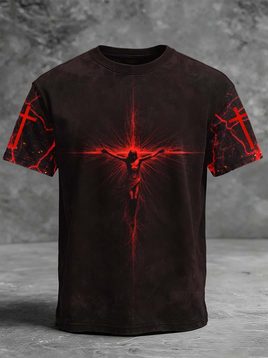 The Passion of Jesus – Printed Casual Short-Sleeve T-Shirt