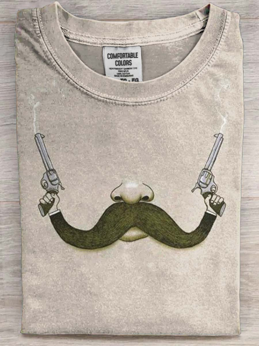 Funny Beard Snatcher Printed Casual Short-Sleeve T-Shirt