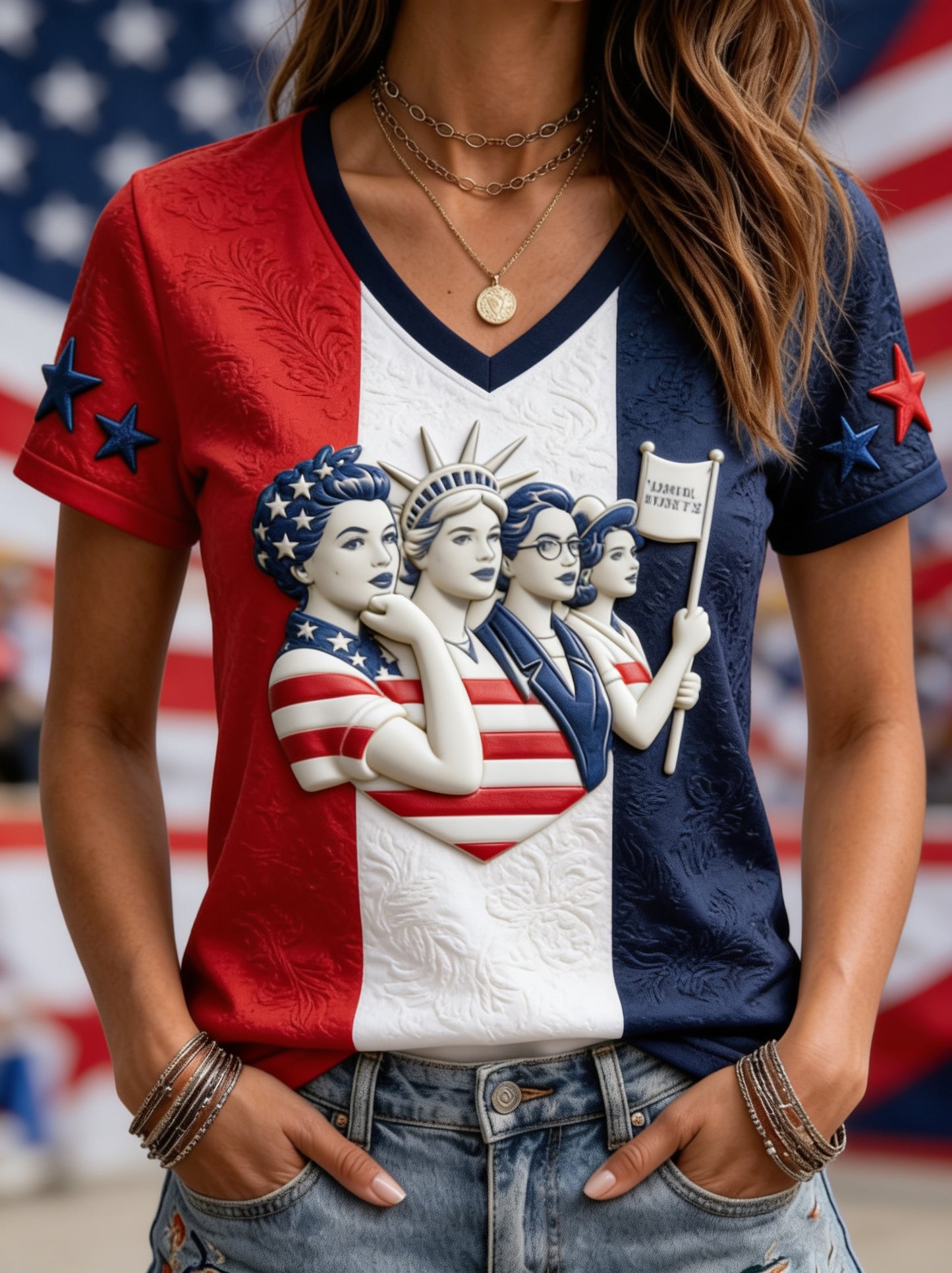 Women's Equality Day Graphic Casual Short-Sleeve T-Shirt