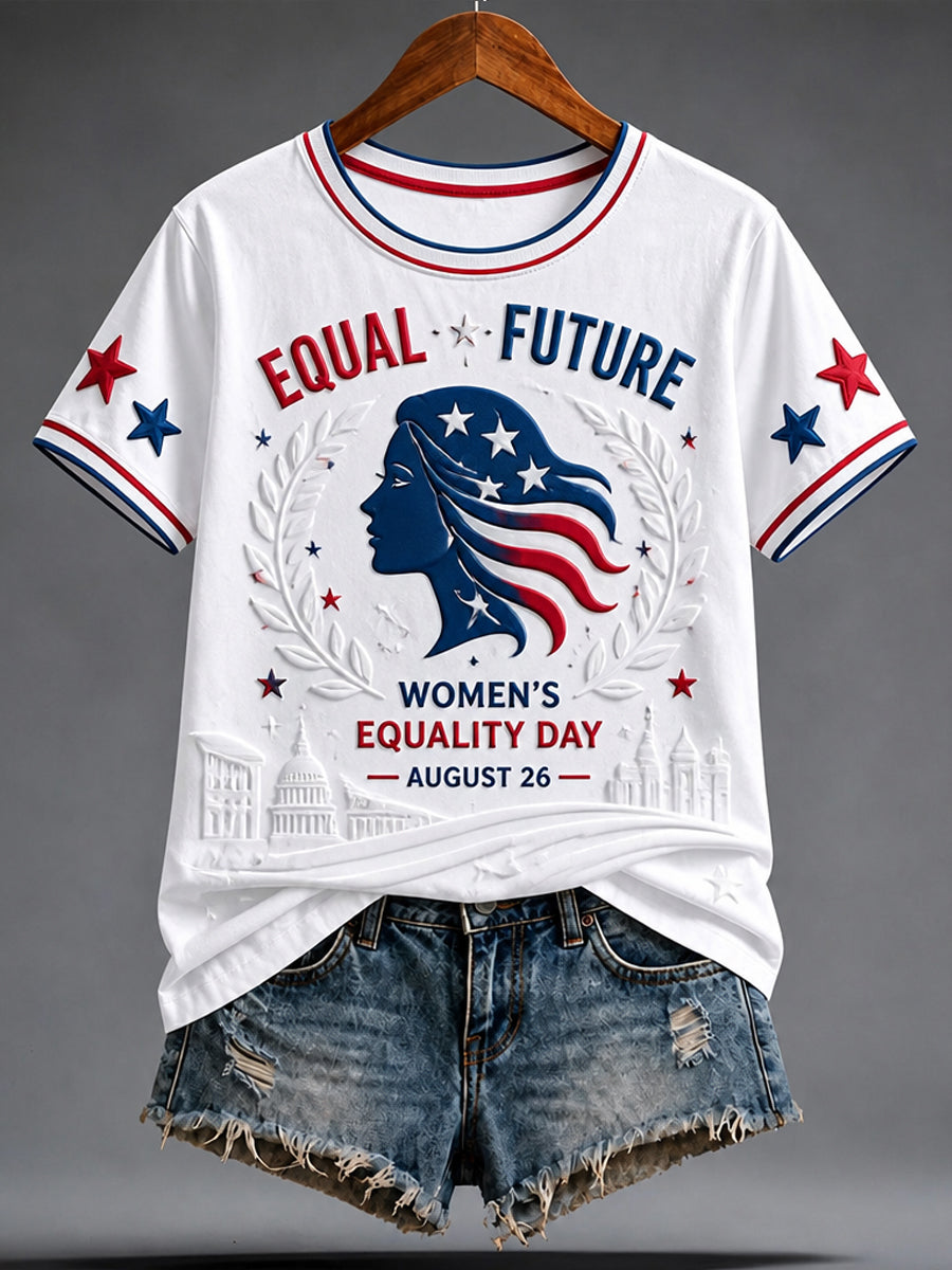 Women's Equality Day Graphic Casual Short-Sleeve T-Shirt