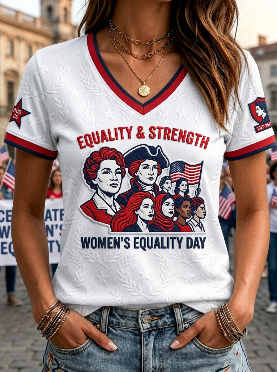 Women's Equality Day Graphic Casual Short-Sleeve T-Shirt