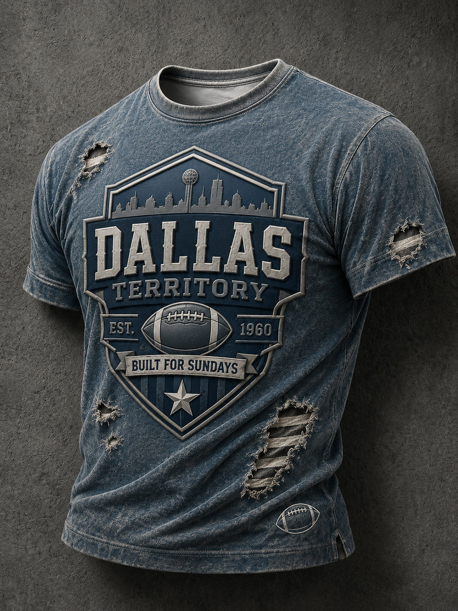 Men’s Rugby Dallas Cowboys Printed Casual T-Shirt