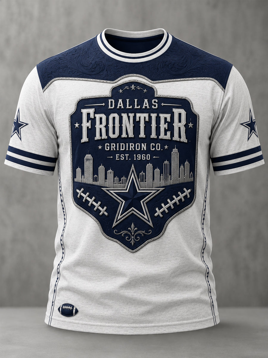 Men’s Rugby Dallas Cowboys Printed Casual T-Shirt