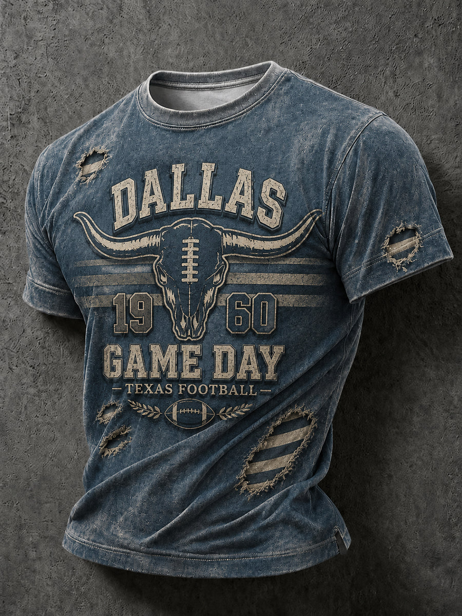 Men’s Dallas Cowboys Print Casual T-Shirt