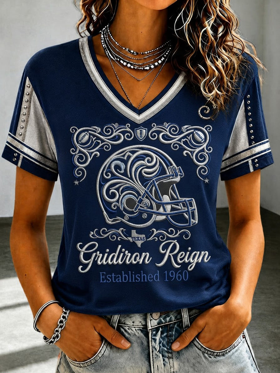 Women’ Dallas Cowboys Print Casual T-Shirt