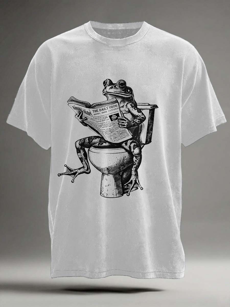 Funny Frog Potty Print T-Shirt
