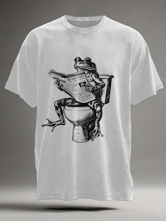 Funny Frog Potty Print T-Shirt