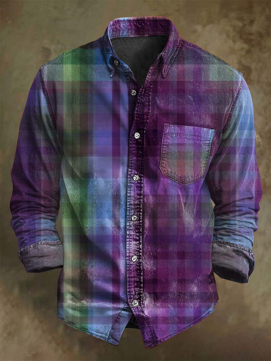 Men's ice cream Cotton Summer Casual Beach Shirt Short Sleeve