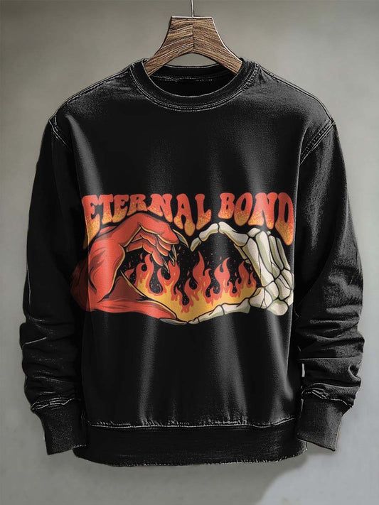 Eternal Covenant Printed Casual Crewneck Sweatshirt