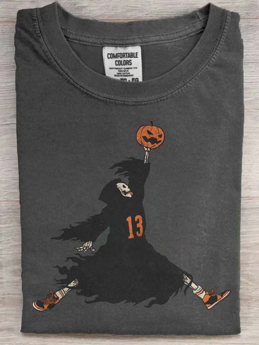Slam Dunk Print Casual Short-Sleeve T-Shirt