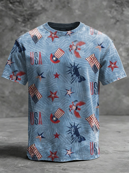 American Elements Printed Casual Short-Sleeve T-Shirt
