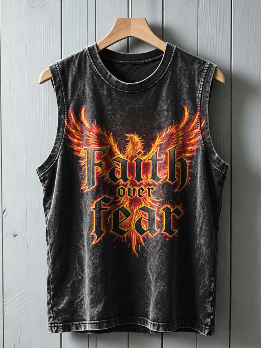Phoenix Rebirth Faith Printed Casual Vest Top