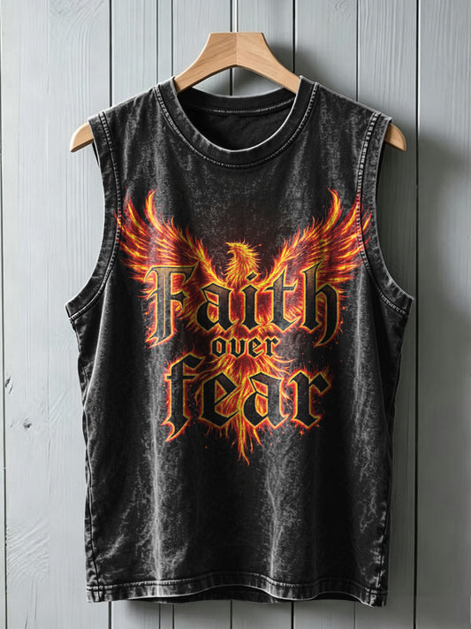 Phoenix Rebirth Faith Printed Casual Vest Top