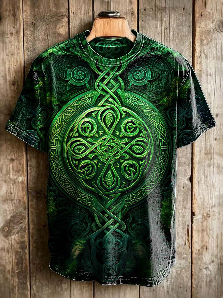 Celtic Knot of Life Print Casual Short-Sleeve T-Shirt