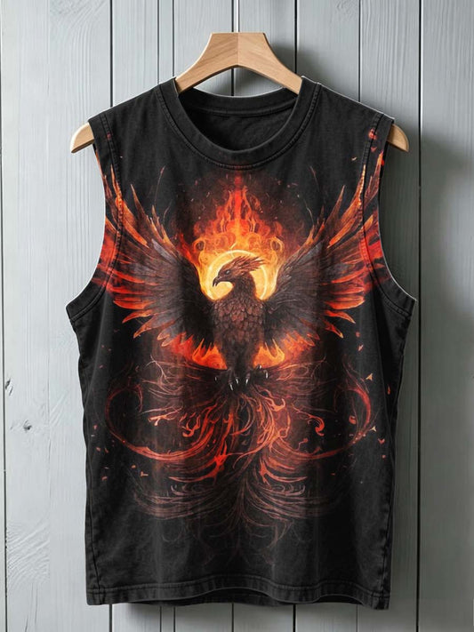 Phoenix Print Casual Vest Top