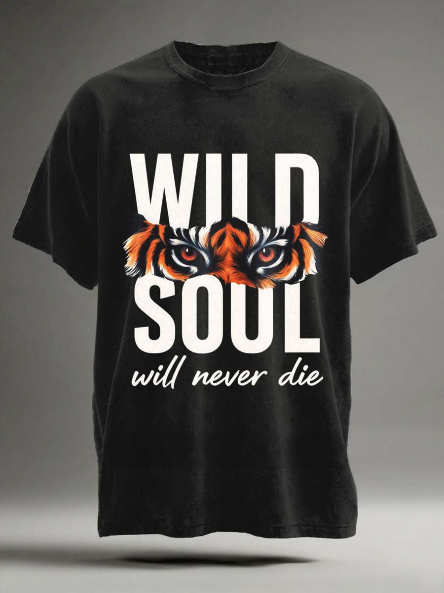 Wild Soul Printed Casual Short-Sleeve T-Shirt