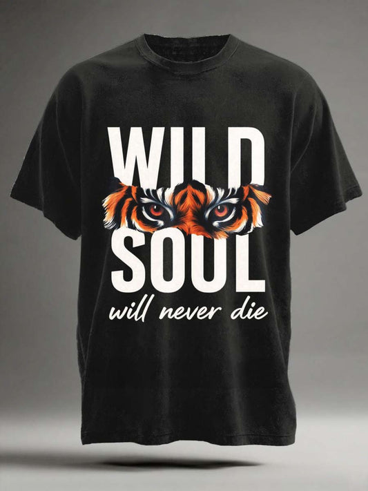 Wild Soul Printed Casual Short-Sleeve T-Shirt