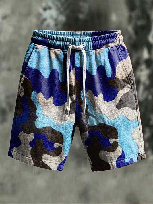 American Street Style Camouflage Print Casual Shorts