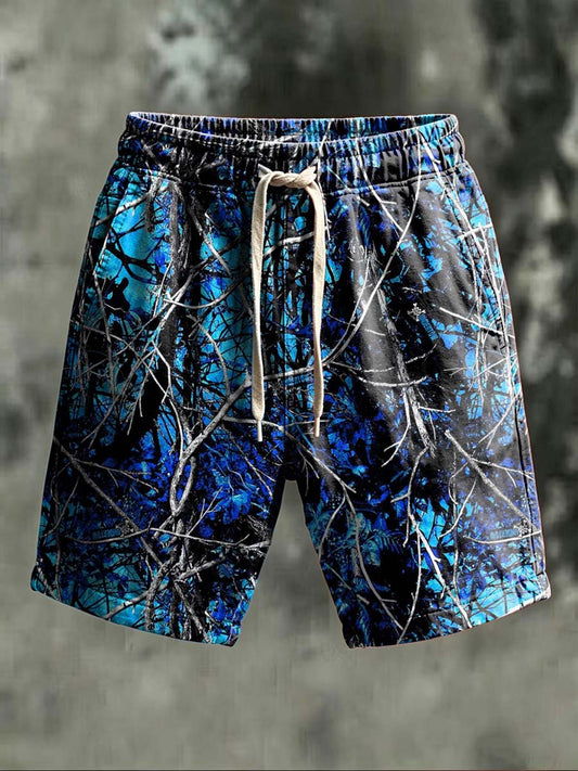 American-style camouflage print casual shorts
