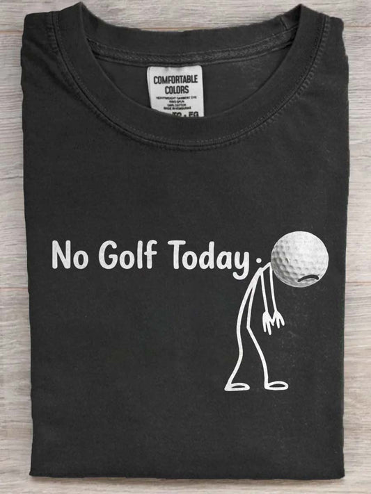 Golf-themed Printed Casual Short-Sleeve T-Shirt