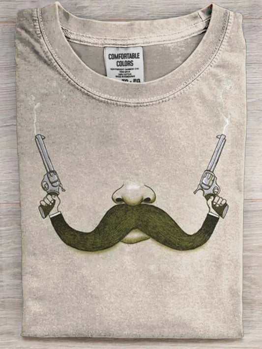Funny Beard Snatcher Printed Casual Short-Sleeve T-Shirt