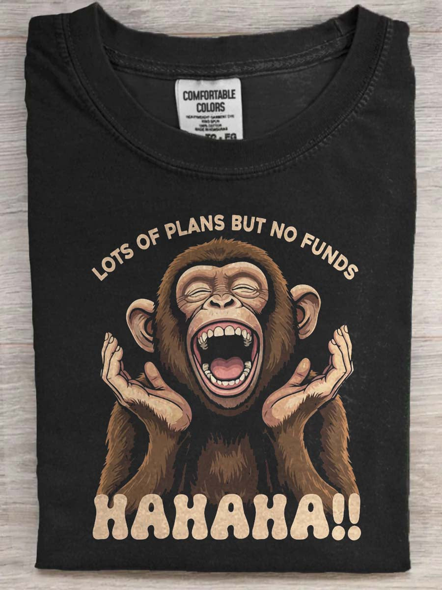 Funny Gorilla Print Casual Short-Sleeve T-Shirt