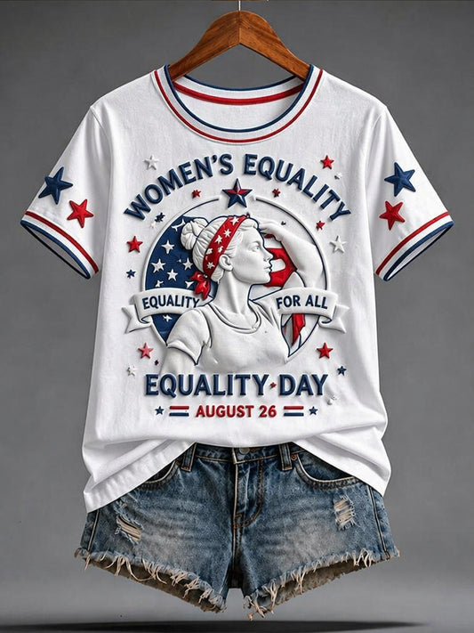 Women's Equality Day Graphic Casual Short-Sleeve T-Shirt