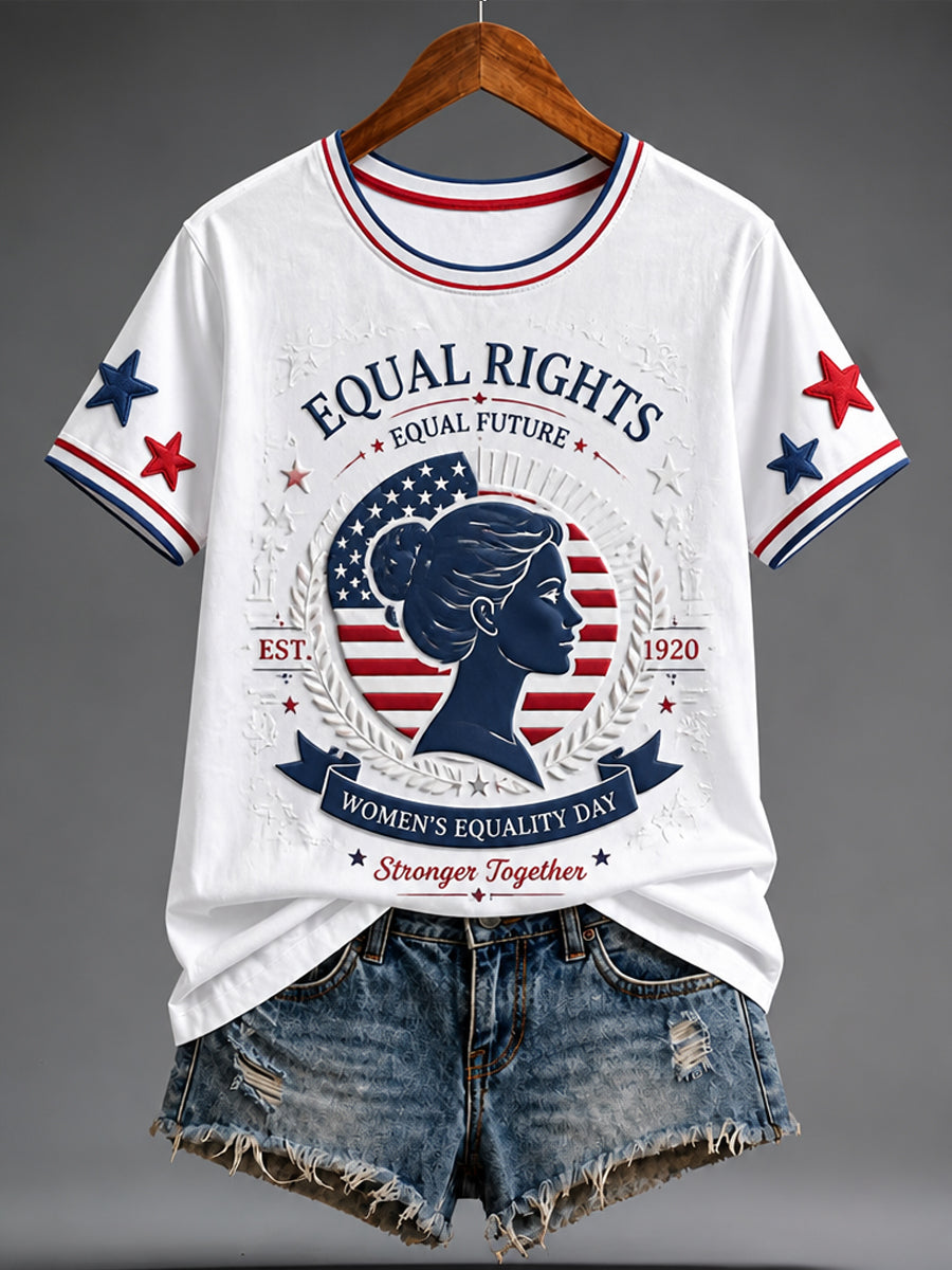 Women's Equality Day Graphic Casual Short-Sleeve T-Shirt