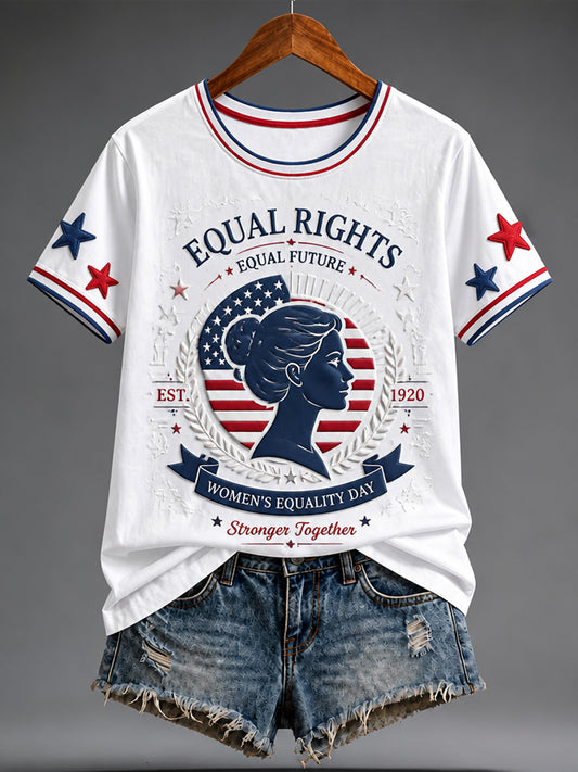 Women's Equality Day Graphic Casual Short-Sleeve T-Shirt
