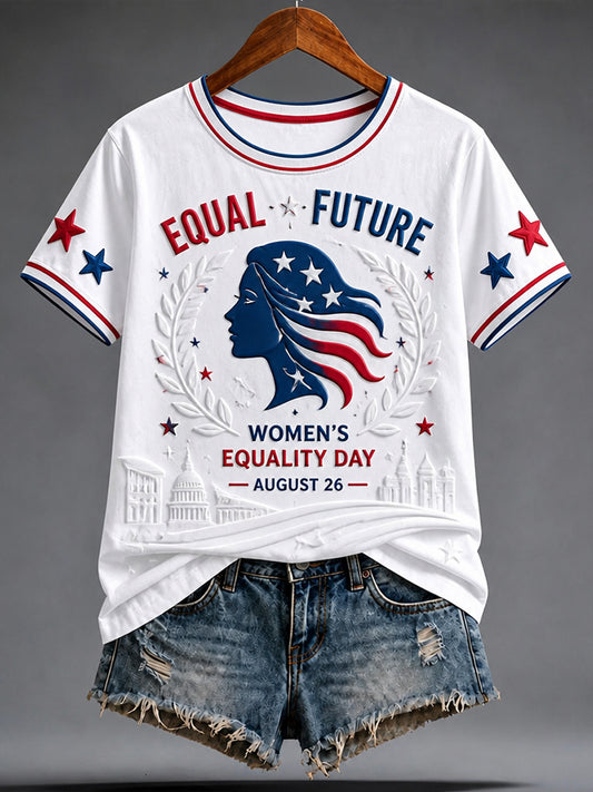 Women's Equality Day Graphic Casual Short-Sleeve T-Shirt