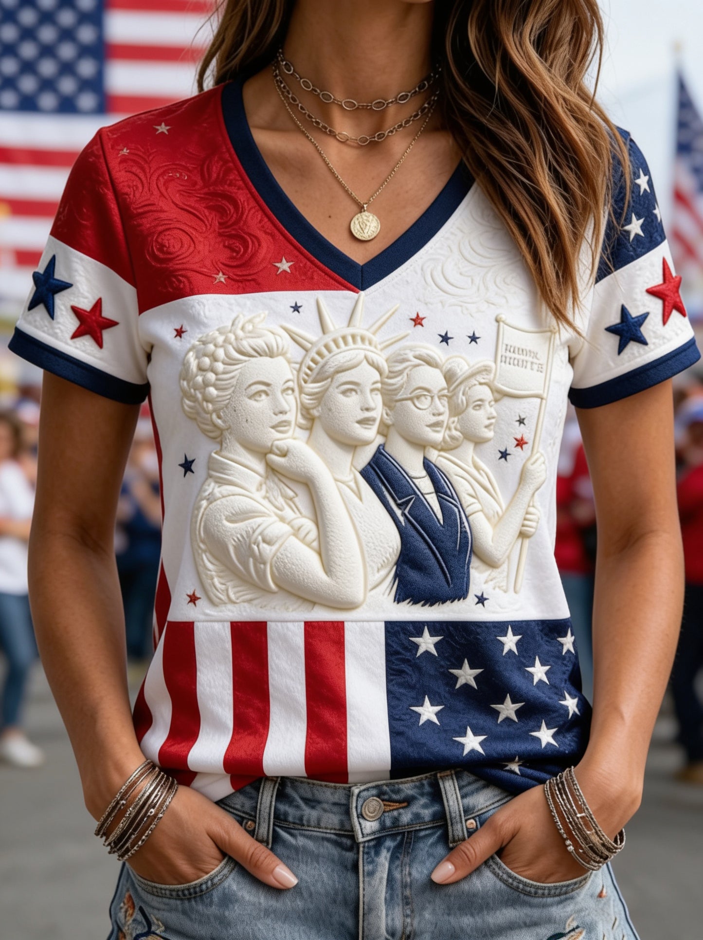 Women's Equality Day Graphic Casual Short-Sleeve T-Shirt