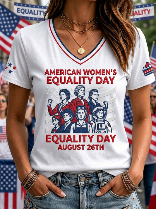 Women's Equality Day Graphic Casual Short-Sleeve T-Shirt