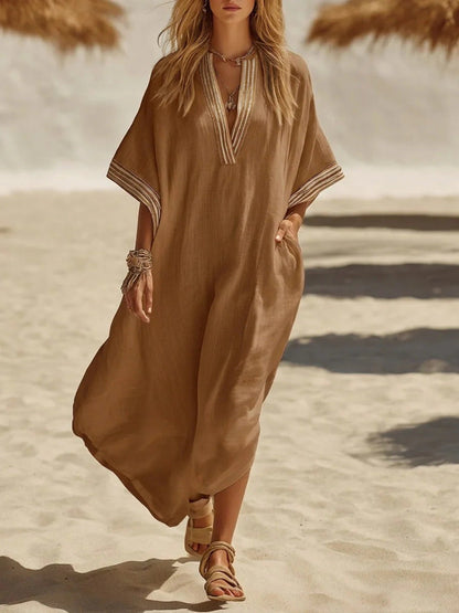 Women’s Bohemian Vacation Casual Maxi Dress