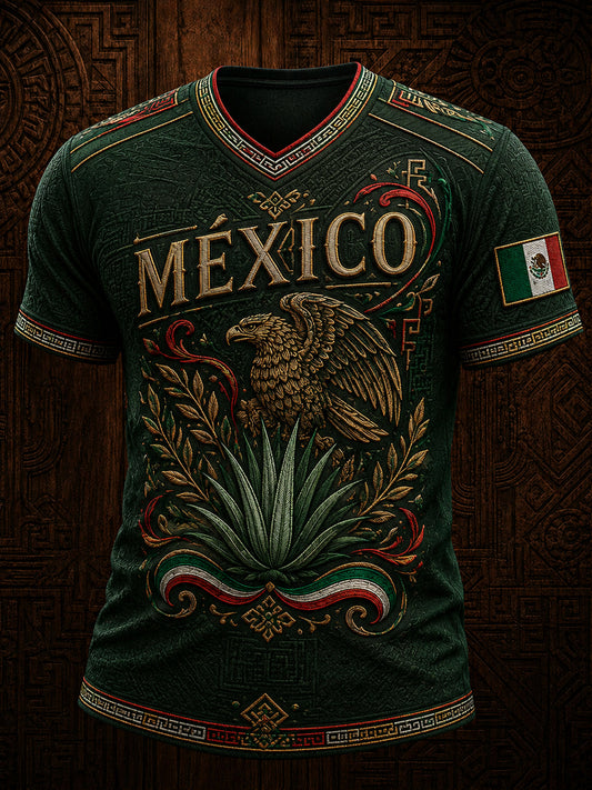 Men’s Mexico Independence Day Print Casual Short-Sleeve T-Shirt