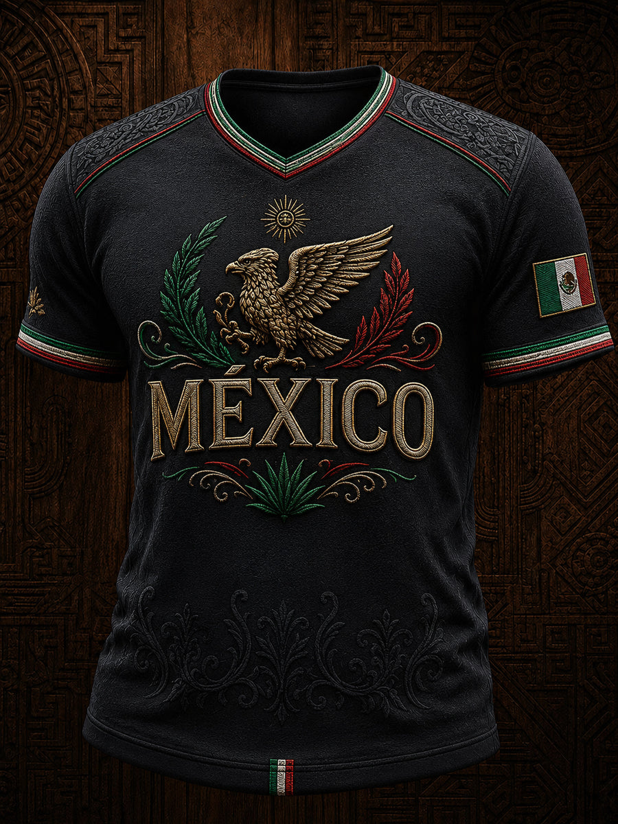 Men’s Mexico Independence Day Print Casual Short-Sleeve T-Shirt