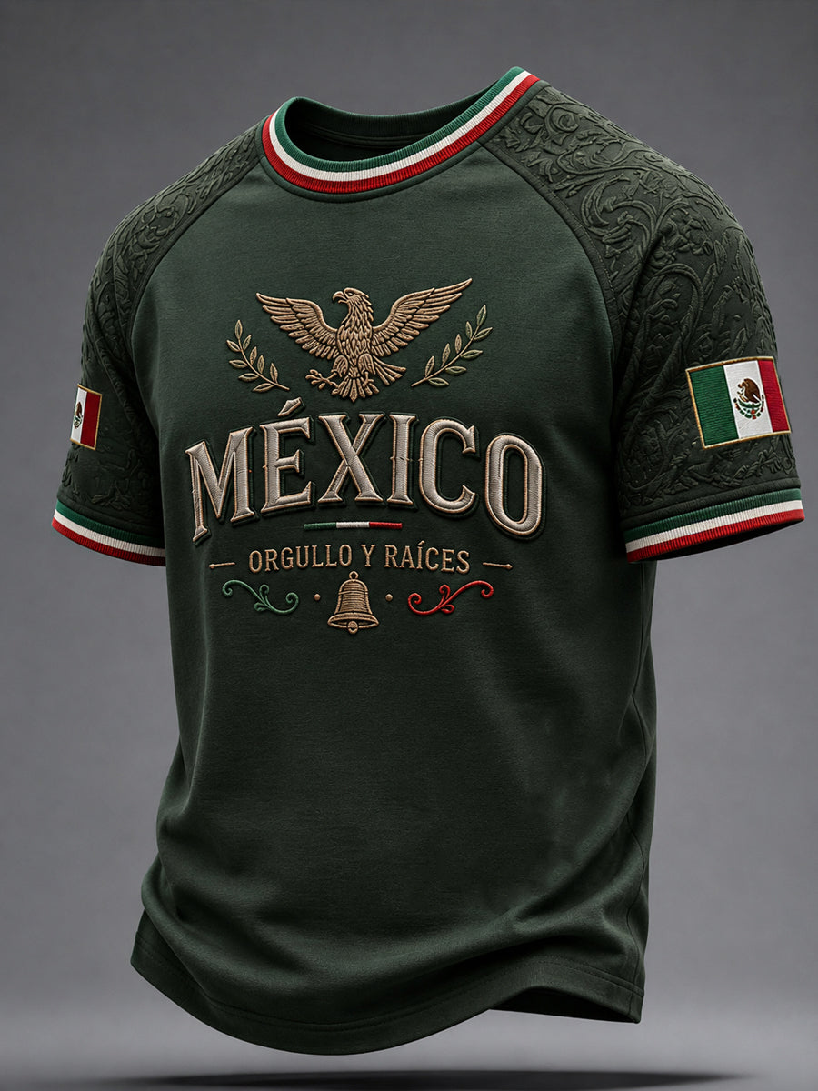 Men’s Mexico Independence Day Print Casual Short-Sleeve T-Shirt