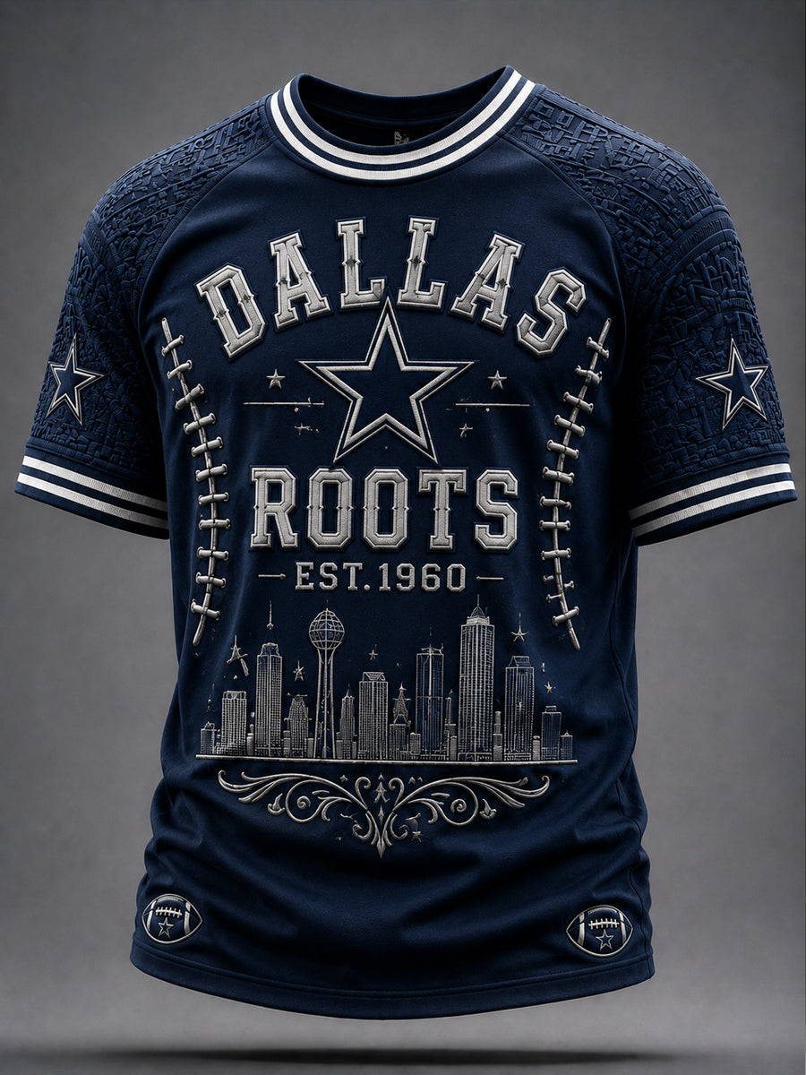 Men’s Dallas Cowboys Print Casual T-Shirt