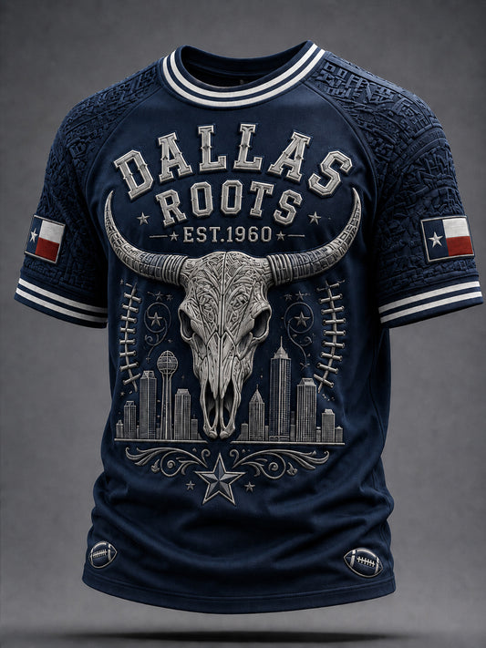 Men’s Dallas Cowboys Print Casual T-Shirt