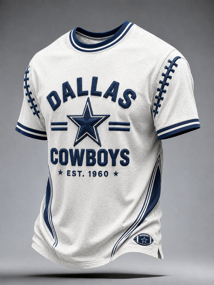 Men’s Dallas Cowboys Print Casual T-Shirt