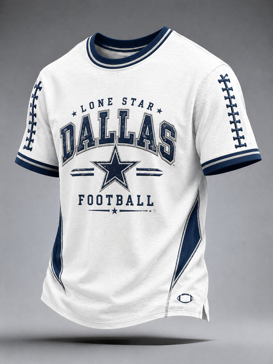Men’s Dallas Cowboys Print Casual T-Shirt