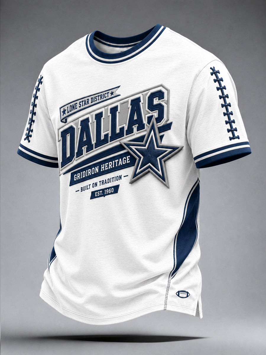 Men’s Dallas Cowboys Print Casual T-Shirt