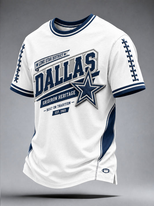 Men’s Dallas Cowboys Print Casual T-Shirt