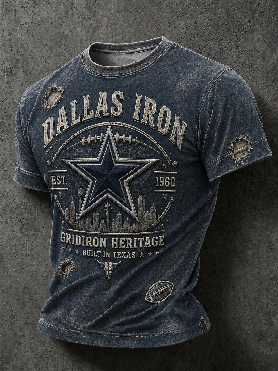 Men’s Rugby Dallas Cowboys Printed Casual T-Shirt