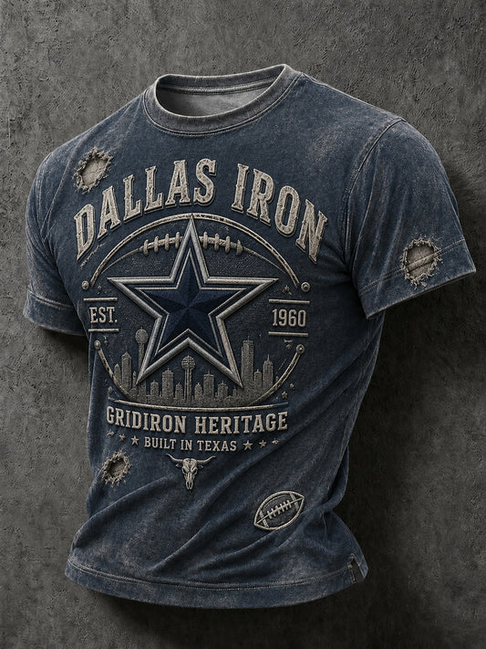 Men’s Rugby Dallas Cowboys Printed Casual T-Shirt