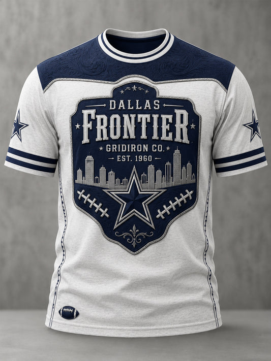 Men’s Rugby Dallas Cowboys Printed Casual T-Shirt