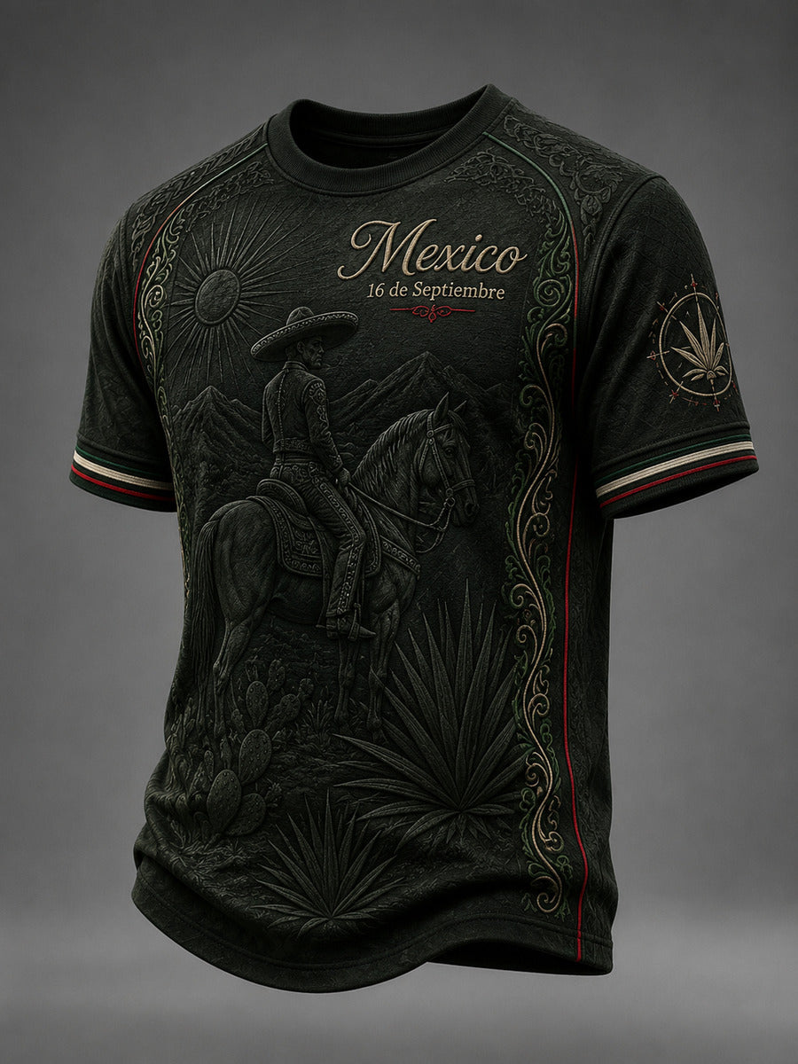 Men’s Independence Day Print Casual T-Shirt