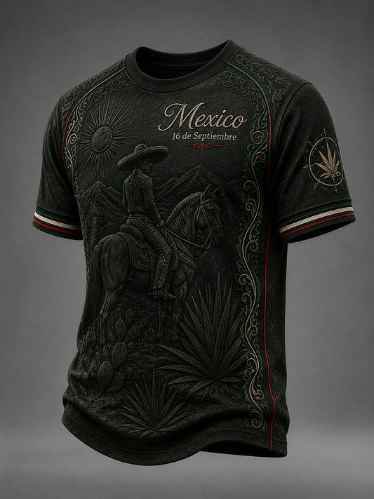 Men’s Independence Day Print Casual T-Shirt