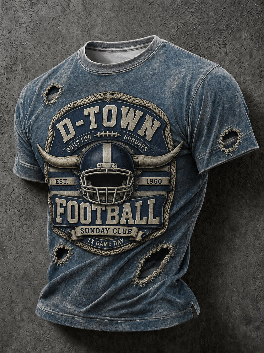 Men’s Dallas Cowboys Print Casual T-Shirt